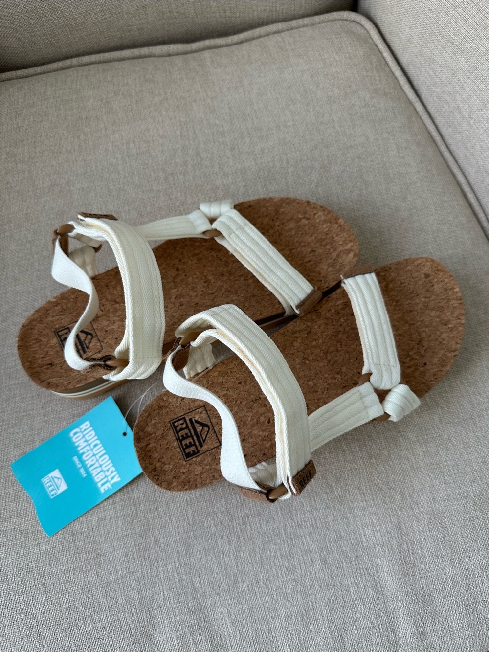 reef cushion rem hi ivory arch support sandals - Picture 10 of 12